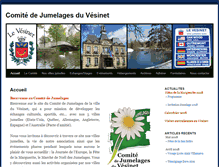 Tablet Screenshot of jumelageslevesinet.com